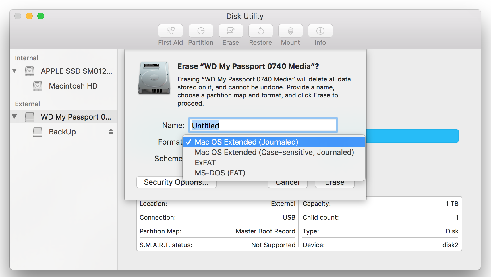 Wd my passport for mac not mounting